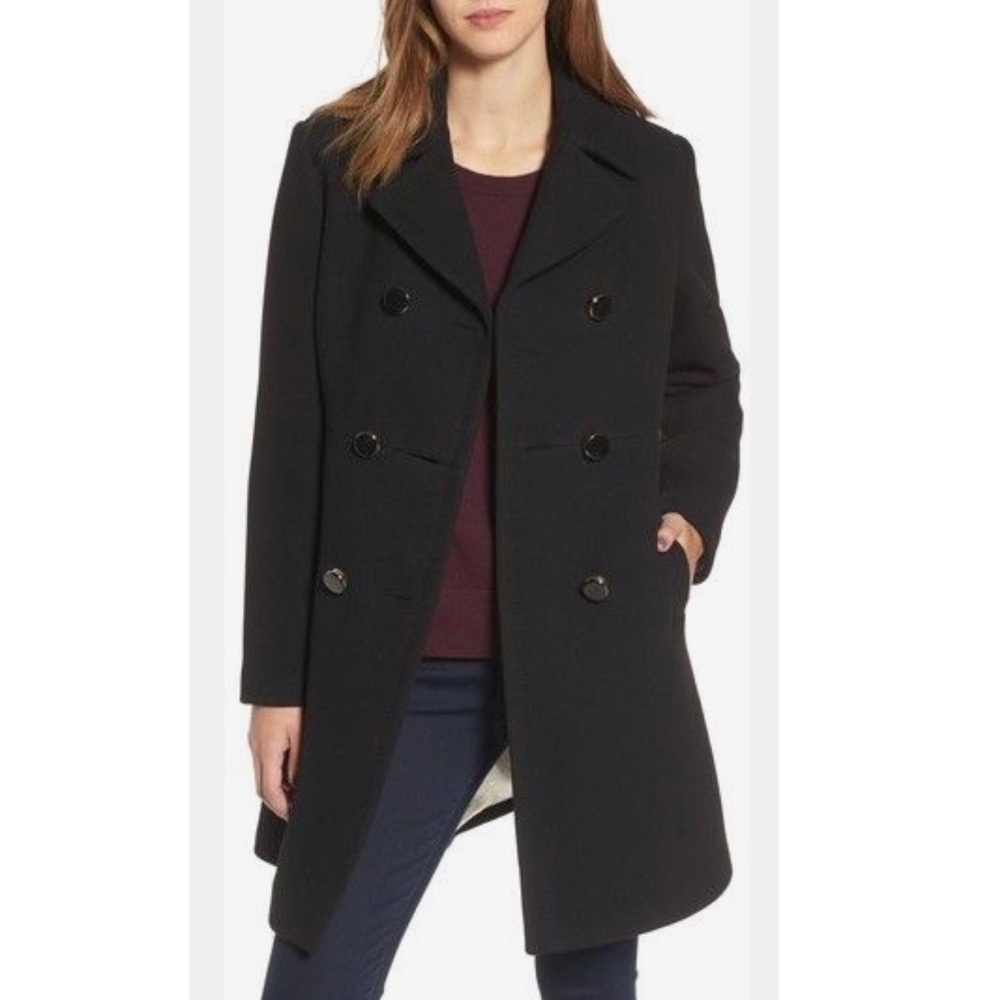 KATE SPADE • Black Add A Layer of Meaning Coat - Picture 5 of 8